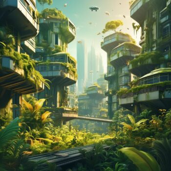 Lámina "Ciudad verde 4"