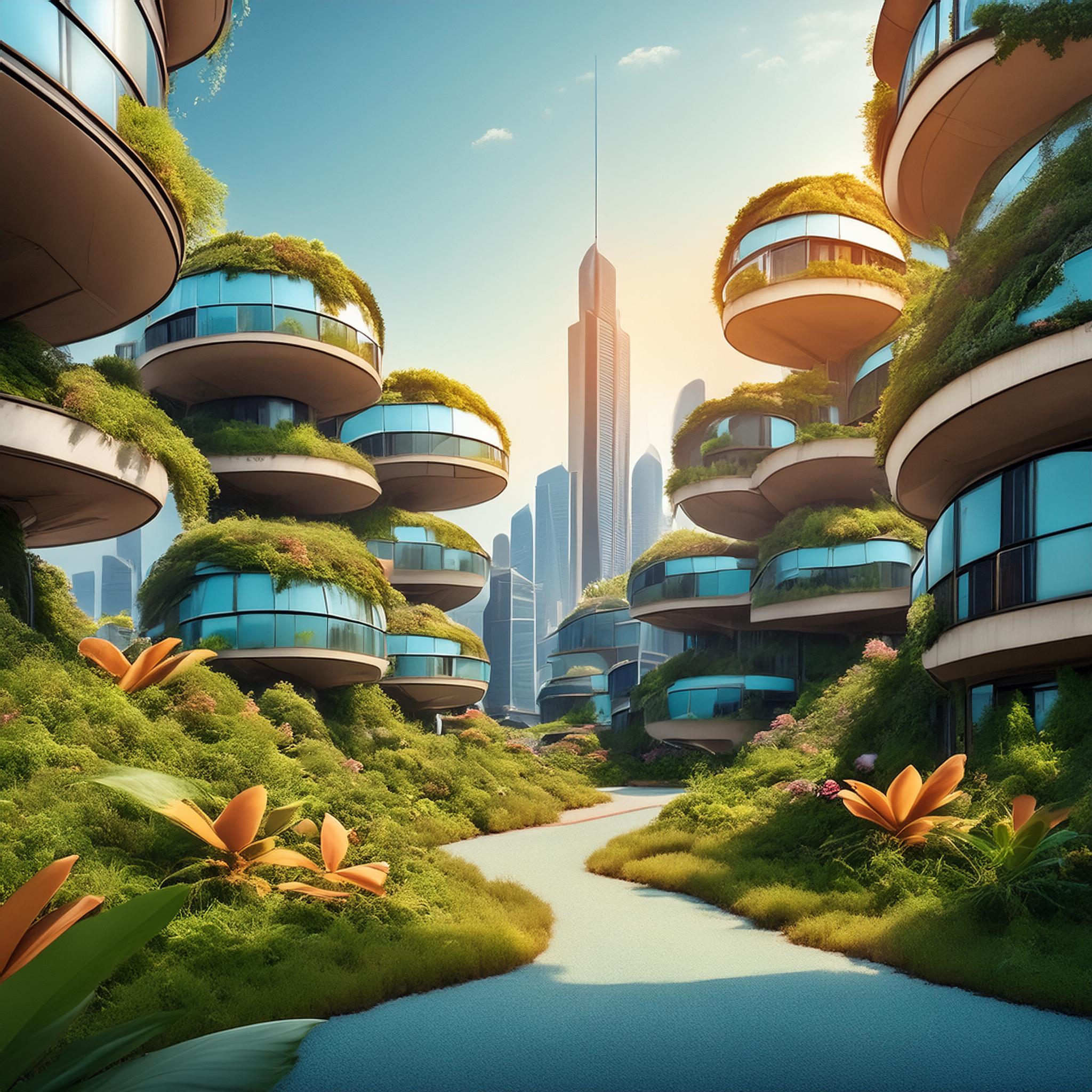 Lámina "Ciudad verde 5"