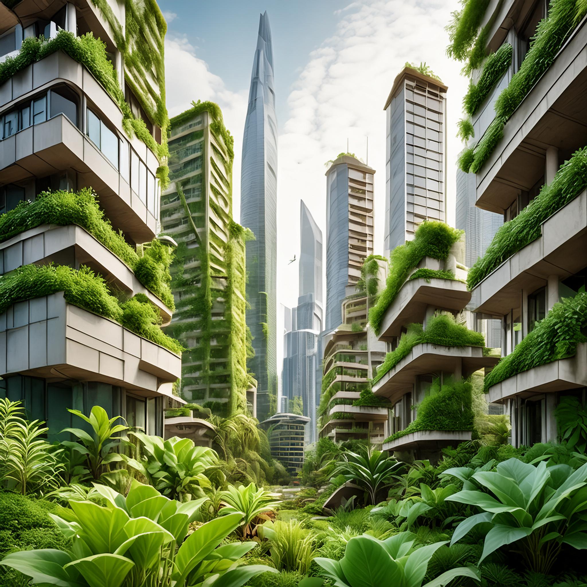 Lámina "Ciudad verde 7"