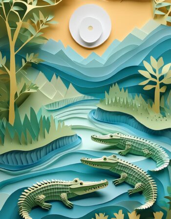 Lámina "Cocodrilos"