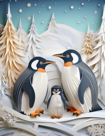 Lámina "Pingüinos"