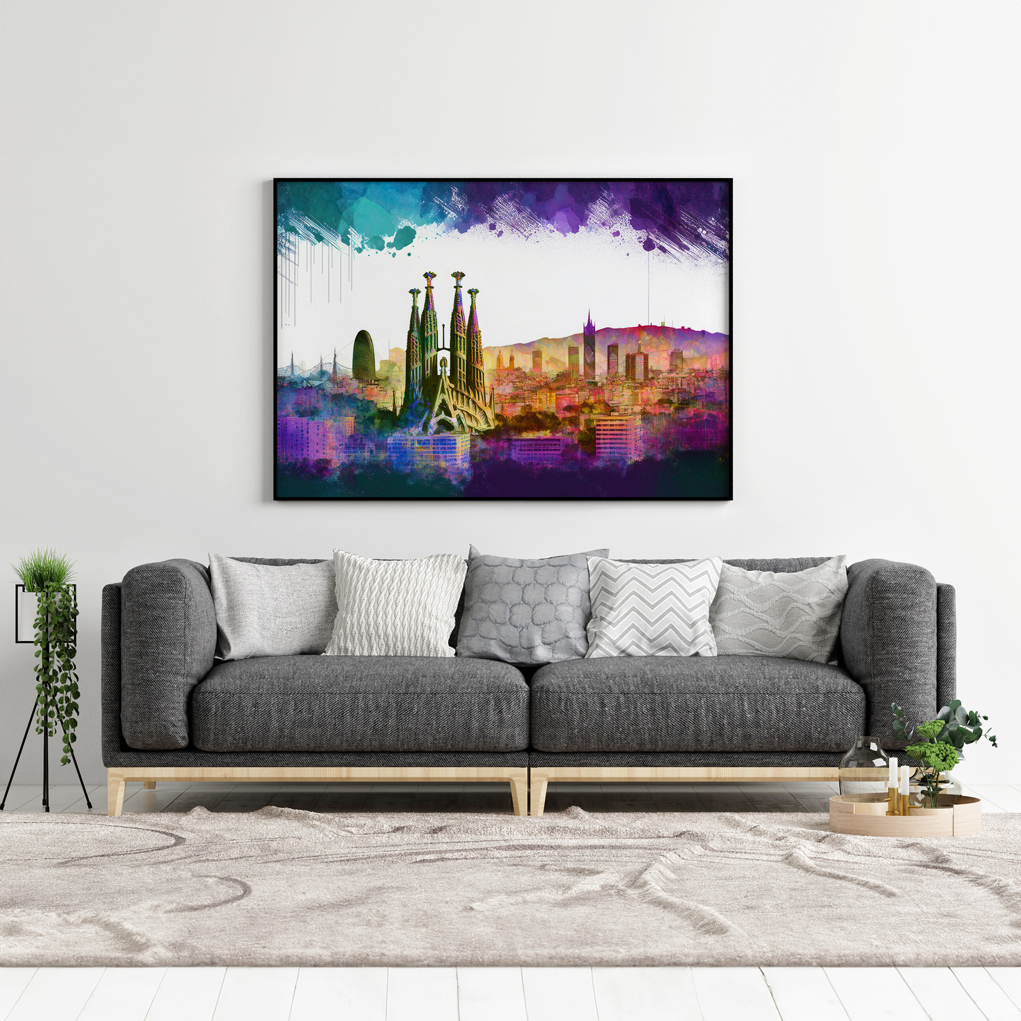 Lámina "Skyline Barcelona" - Imagen 2