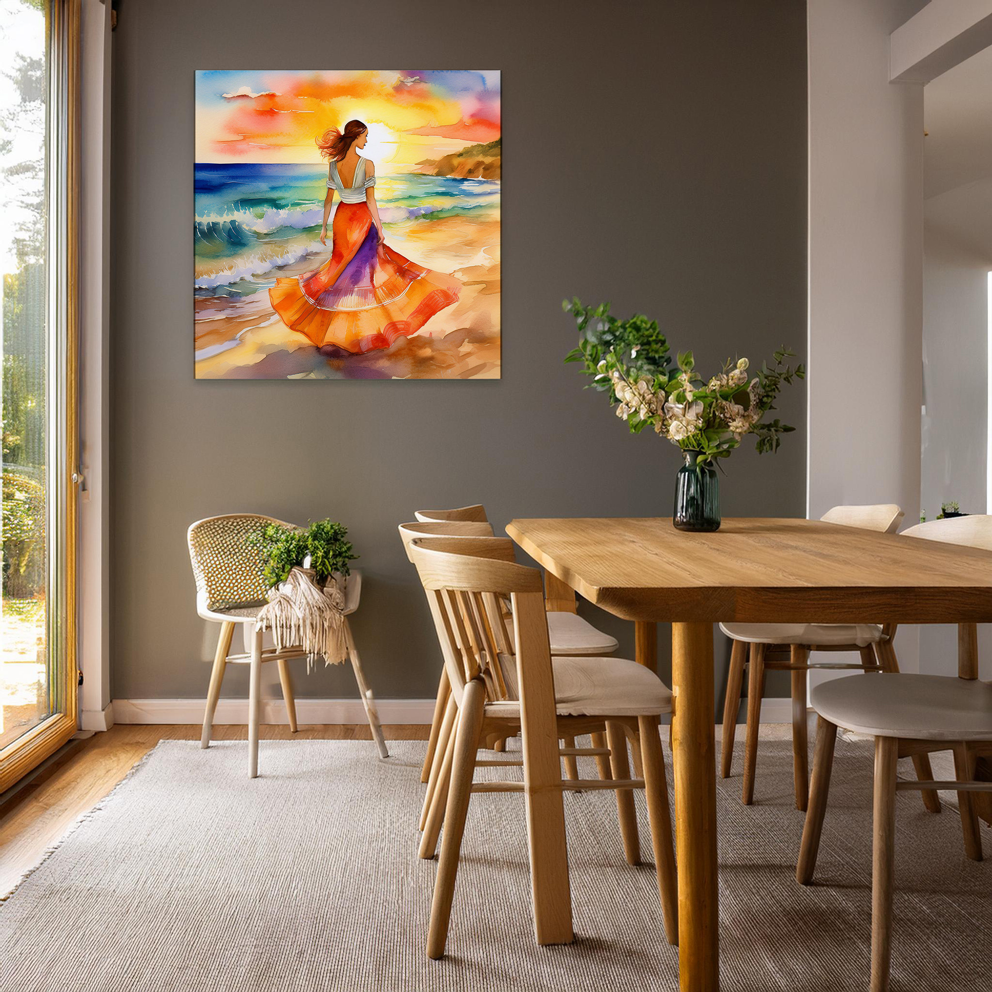 Lámina "Chica en la playa 2" - Imagen 2