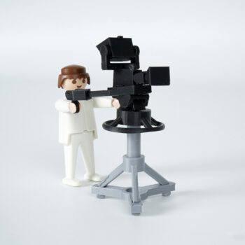 Playmobil CUSTOM "cámara televisión con pedestal A"